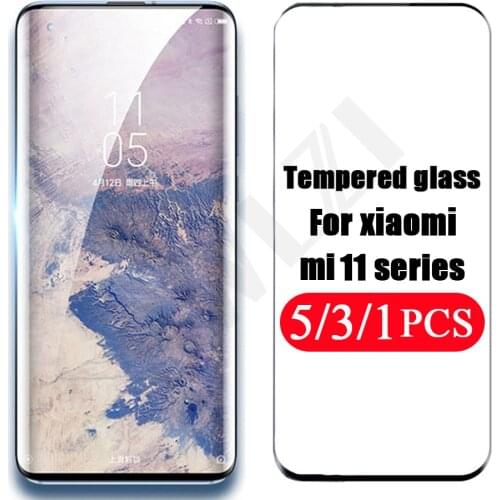 5/3/1Pcs tempered glass for Xiaomi mi 10 10S 10T 11 Ultra 11i 11X pro note 10 lite Mix 2 2s 3 play film phone screen protector