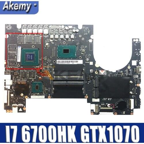 Akemy DY720 NM-B151 For Lenovo Y910-17ISK Notebook Motherboard CPU I7 6700HK GTX1070 4GB GPU DDR4 100% Test Work