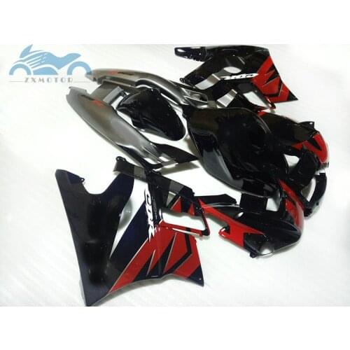 Cheap fairing kits for HONDA 1991 1992 1993 1994 CBR600 F2 red black road motorcycle body fairings kit CBR 600 F2 91-94
