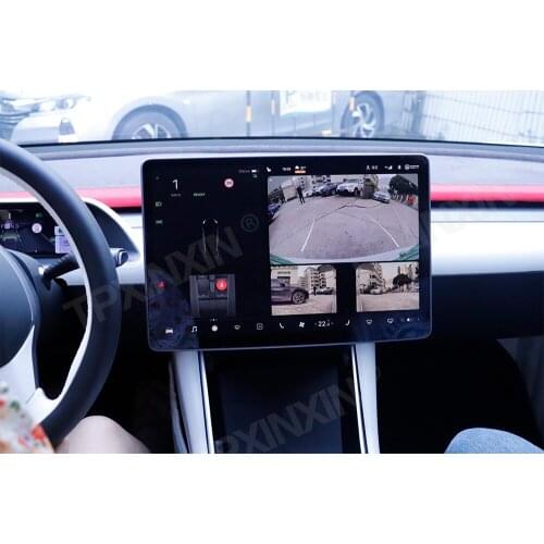 For Tesla Model 3 / Model Y Car LCD Instrument Panel Modified and Upgraded Multifunctional 12.3'' Car LCD Dashboard Auto Player