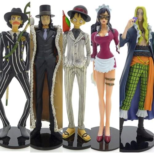 One Piece Genuine Action Toy Figures Monkey D Luffy Nami PVC Anime Doll Collections