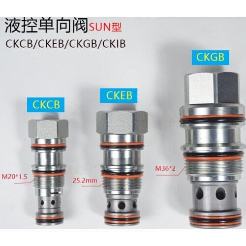 SUN Type Threaded Cartridge Hydraulic Control Check Valve CKCB/CKEB/CKGB/CKIB Paper Roll Soft Bag Clamp Forklift Valve Core