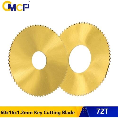 CMCP Circular Saw Blade 60x16x1.2mm Key Cutting Machine Cutter 72T Titanium Coated Key Machine Spare Parts Cutter Locksmith Too