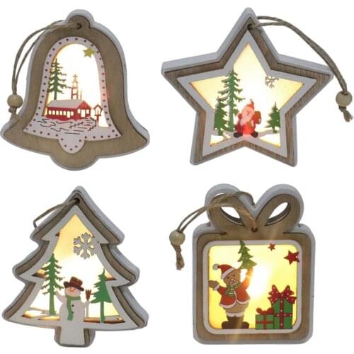 Деревянные новогодние украшения Liilaimic China At AliExpress