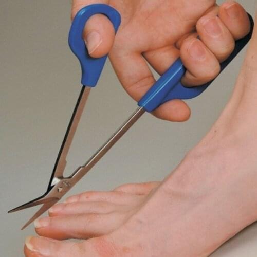 Toe Nail Toenail Scissor Trimmer for Disabled Cutter Clipper Manicure Pedicure Trim Chiropody Nail Cuticle Pusher Tweezer Tools