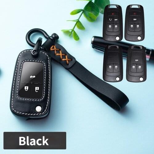 New Leather Key Cover Case for Chevrolet for Buick for Cruze Aveo Trax Opel Astra Corsa Meriva Zafira Antara J Key Protection