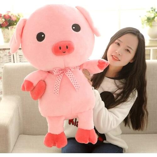 New arrival lovely pink pig doll ,soft plush toy,throw pillow home decoration birthday gift h2849