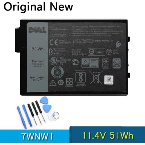 NEW Original 7WNW1 Laptop Battery For DELL Latitude 7424 5420 5424 5420 RUGGED 11.4V 51Wh DMF8C