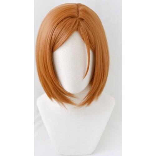 Anime Jujutsu Kaisen Cosplay Nobara Kugisa Wig Jujutsu Kaisen Nobara Kugisaki Costume Wig + Wig Cap