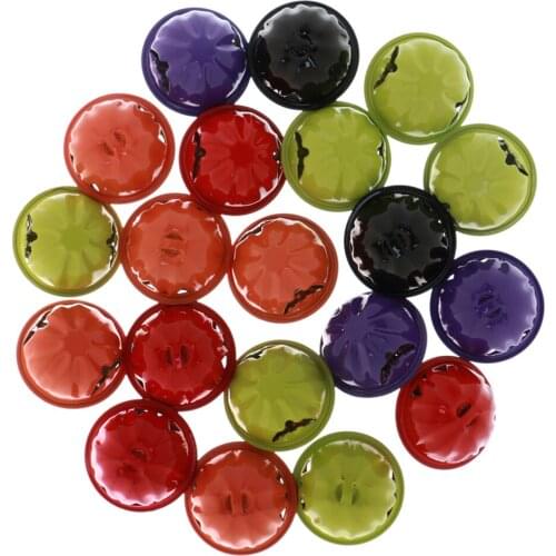 20pcs Colorful Jingle Bells Christmas Halloween Pumpkin Bead Charm Make Jewelry Crafts