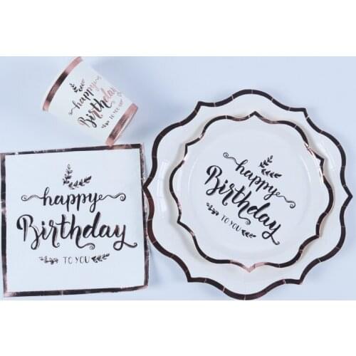 Birthday Party Decorations Tableware Birthday Supplies Cups Napkins Plates Birthday Decoration Birthday Balloons Decor