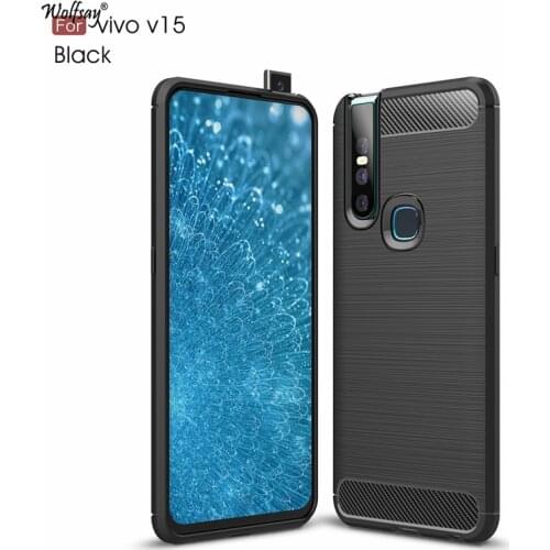 Wolfsay Anti-knock Case For Vivo V15 Case Soft TPU Brushed Case For Vivo S1 V1831A V1831T Phone Fundas Coque for VIVO V15