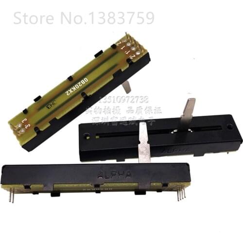 Straight slide track type 72MM RA45D2F-211 Slide potentiometer B20K×2 Stroke 45MM handle 20MM