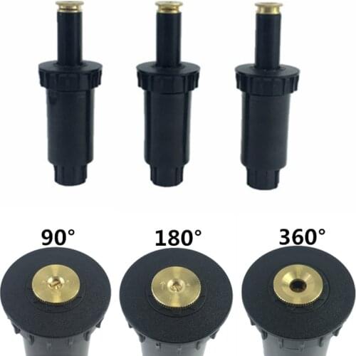 4Pc 1/2" Plastic Lawn Watering Pop Up Sprinklers 90-360 Degrees Garden Watering Irrigation Sprinkler Head