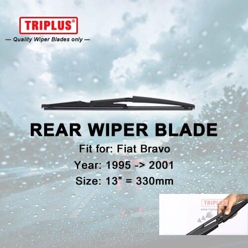 Rear Wiper Blade for Fiat Bravo (1995-2001) 1pc 13" 330mm,Car Rear Windscreen Wipers,for Back Window Windshield Wiper Blades