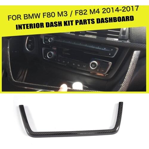 DRY Carbon Car Middle Console Dashboard Kit Part Decorative for BMW F80 M3 Sedan 4D F82 M4 Coupe 2D 14-17 Only Left Hand Driving
