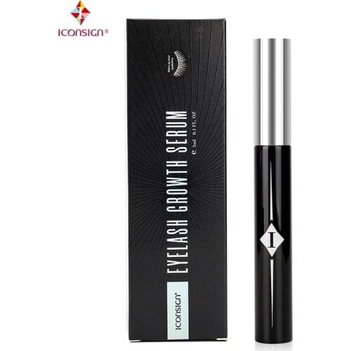 ICOSIGN Eyelash Growth Serum Natural Eyelash Growths Enhancer Lengthening Longer eyelash Mascara eyelash serum 3ml