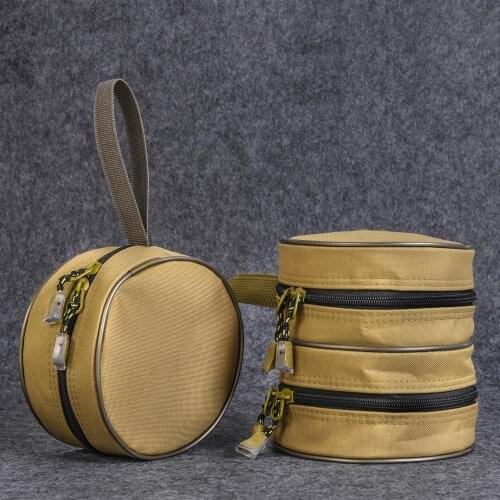 Outdoor fishing reel portable round storage basket fishing gear tool bag container single and double layer tool bag