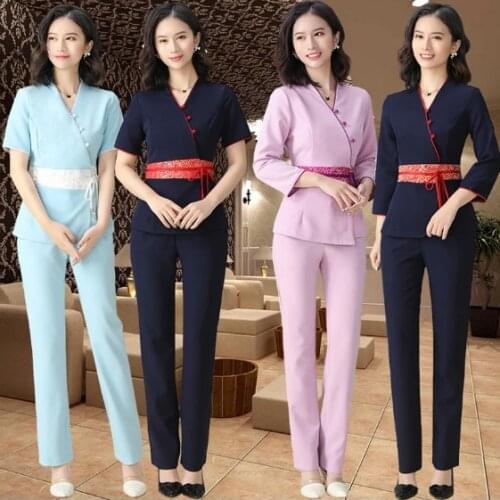 Massage uniforms uniform beauty salon work clothes cosme tologist clothing spa uniforms women beautician costume massage clothes
