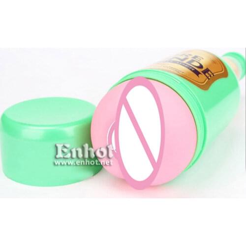 Beer shape Medical TPE liner flesh color ABS shell Masturbation Cup Sex Machine accessories Male Masturbators Sex products-21