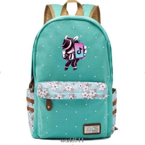 Tik Tok Woman School Bag Anti-theft Teenager School Bags For Girls School Backpack Mochila Infantil Escolar Bookbag Canvas