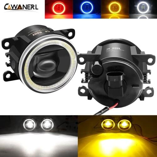2 x Car Fog Light LED Lens Angel Eye Daytime Running Lamp For Opel Astra Vectra Corsa Zafira Meriva Signum Movano Tigra TwinTop