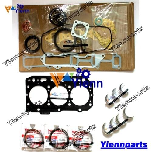 3TNE84 3D84E-3E 3TNE84T Overhaul Re-ring Kit For Yanmar JK035 SK35SR PC25-1 Excavator WA50-3 Wheel Loader Engine Repair Parts