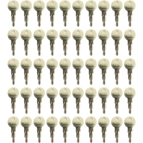 50pc For Terex WA05 Equipment Ignition Start Starter Keys