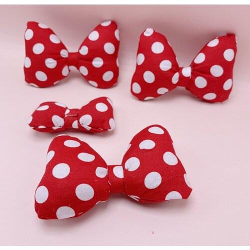 6PCS/Lot plush cartoon bowknot Applique Crafts for Children Socks and Gloves Accessories