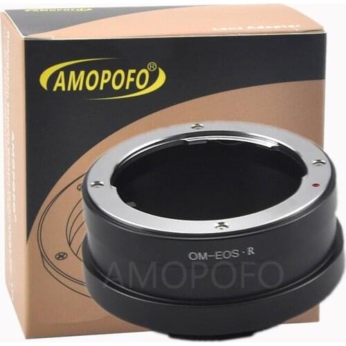OM to EOS R Lens adapter, Compatible with for Olympus Zuiko (OM) 35mm SLR Lens to & for Canon EOS R Full Famer Camera
