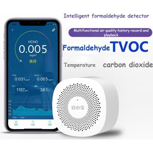 4 in 1 Phone APP Analyzer Formaldehyde TVOC Carbon Dioxide CO2 sensor Temperature Tester Air Quality Monitor Detector