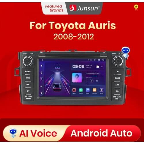 Junsun Android 10.0 DSP 2G+32G For Toyota Auris 2008-2012 Car Multimedia Player Radio GPS DAB 2 DIN DVD Carplay