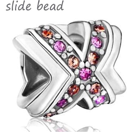 Fit Pandora charm bracelets Breast Cancer Awareness Celtic Claddagh Cross Pink Ribbon New Beads Charms Beads for jewelry making