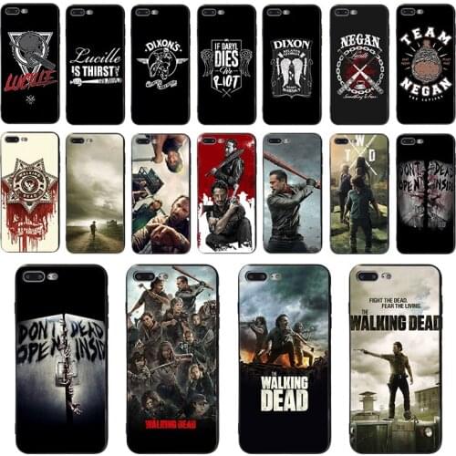 TV Series The Walking Dead Soft Cover Shell For Iphone 7 8 Plus 12 11 Pro XS Max XR X 6 6s Mobile Phone Case Cool Design Coque