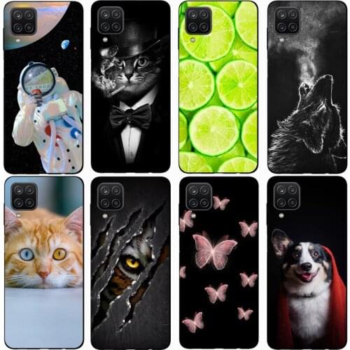 For SAMSUNG GALAXY A12 SM-A125 Case Silicone TPU Cover Phone Case On for Galaxy A12 SM-A125 Protective Case for Funda Coque
