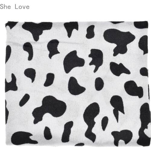 Chzimade Animal Patterns Printed Faux Fur Fabric For Handbags Garments DIY Material Craft Making Accessories