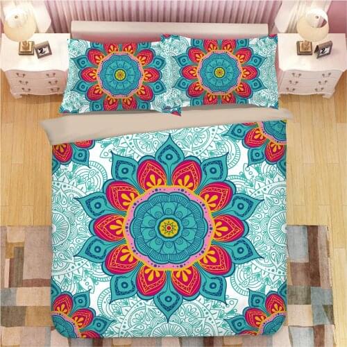 3D Bohemia Print Bedding Set Duvet Covers Pillowcases NEW Comforter Bedding Sets Bedclothes Bed Linen