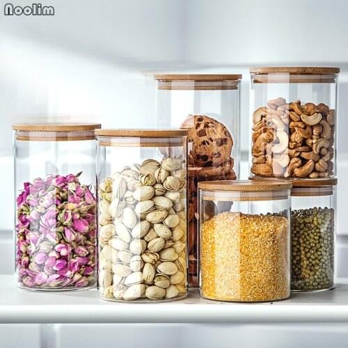 NOOLIM Storage Bottle Kitchen Store Food Ingredient Store Nut Grain Candy Biscuit Refrigerator Classification Storage Jar
