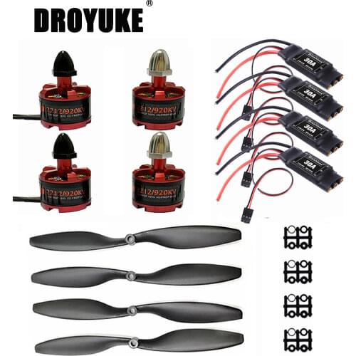 Hot 30A Brushless ESC with 3.5mm Connector 2212 920KV CW CCW Brushless Motor 1045 Propeller for F450 F550 F550 Multicopter