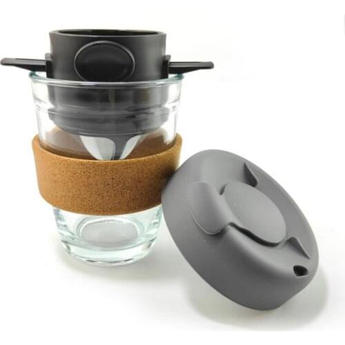 New Foldable Portable Coffee Filter Coffee Maker Stainless Steel Drip Coffee Tea Holder Reusable Pour Over Coffee Dripper