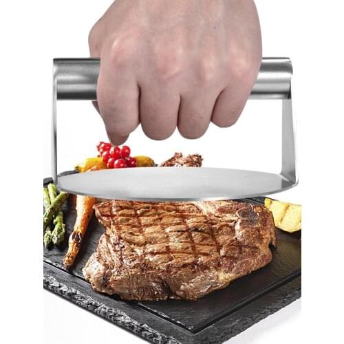 Stainless Steel Hamburger Maker Machine Meatloaf Burger Press Meat Press Smasher Round Shape Press Grill Kitchen Food Mold