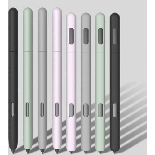 Simple business pencil case For Sam-sung Galaxy- Tab S6 S7 S-Pen Cover Cute Cartoon Tablet Silicone Pencil Case