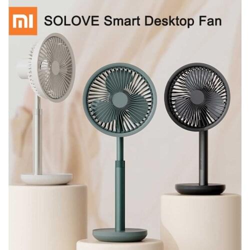 Xiaomi SOLOVE Intelligent Remote Control Shaking Head Fan Telescopic Stand Low Noise Wireless Portable Fan Work With Mijia APP