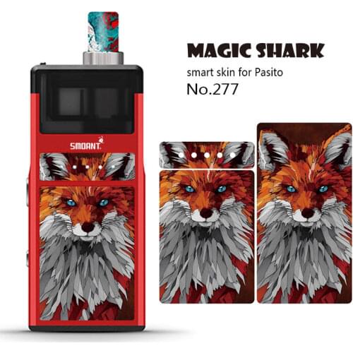 Magic Shark Cartoon Duck Weave Tiger Fox Ultra Thin Skin Film for Pasito Cover Pod Vape Sticker Case for Smoant Pasito
