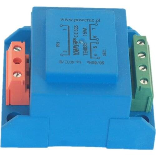 YHDC TE4825 Power 15VA Input 220V Output 7.5V Vaccum Epoxy Encapsulated PCB Welding Isolation Transformer