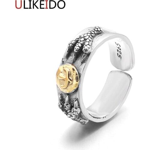 100% Pure 925 Sterling Silver Rings Takahashi Goros Eagle Feathers Opening Jewelry Birthday Gift 183