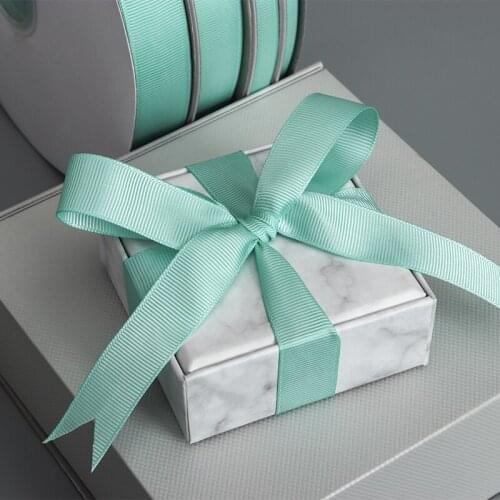 6/10/15/20/25/40mm Aque Green Polyester Ribbon DIY Bow Crafts Satin Tapes Card Gifts Wrapping Flowers Floral Tied Accessories