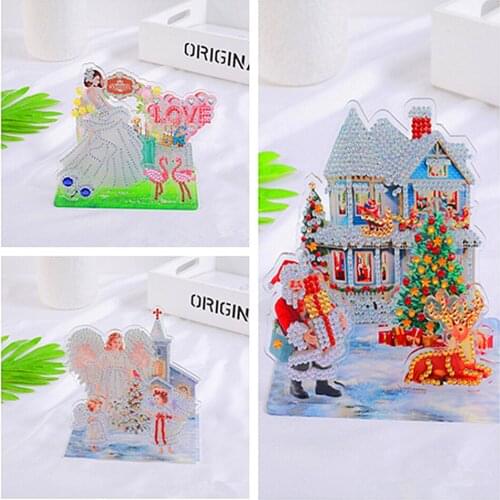 DIY Landscape Picture Diamond Painting 5D Three-Dimensional Puzzle Cross Stitch Kits Special Shaped Crystal Arts Home Decor