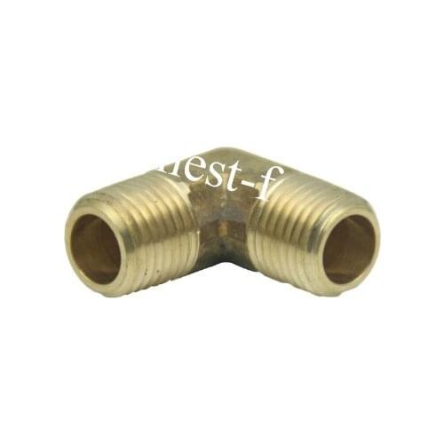 Lead Free Brass Pipe Fitting 90 Deg 1/4" Male NPT Elbow Air Fuel