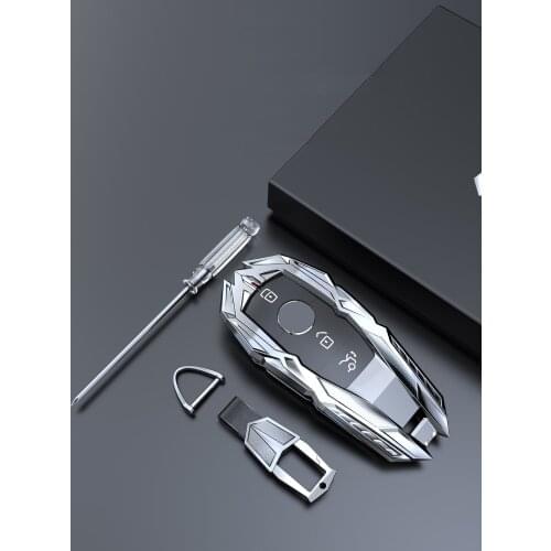 For Mercedes Benz AMG GT A C E S R G Class GLC CLS CLA SLC GLS GLE EQC E300 C260L Zinc Alloy Car Remote Key Cover Case Key Shell